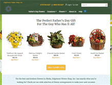 Tablet Screenshot of edgemontflowers.com